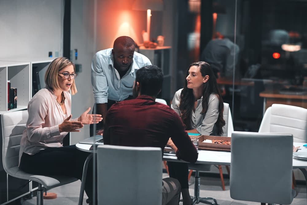 Team working together